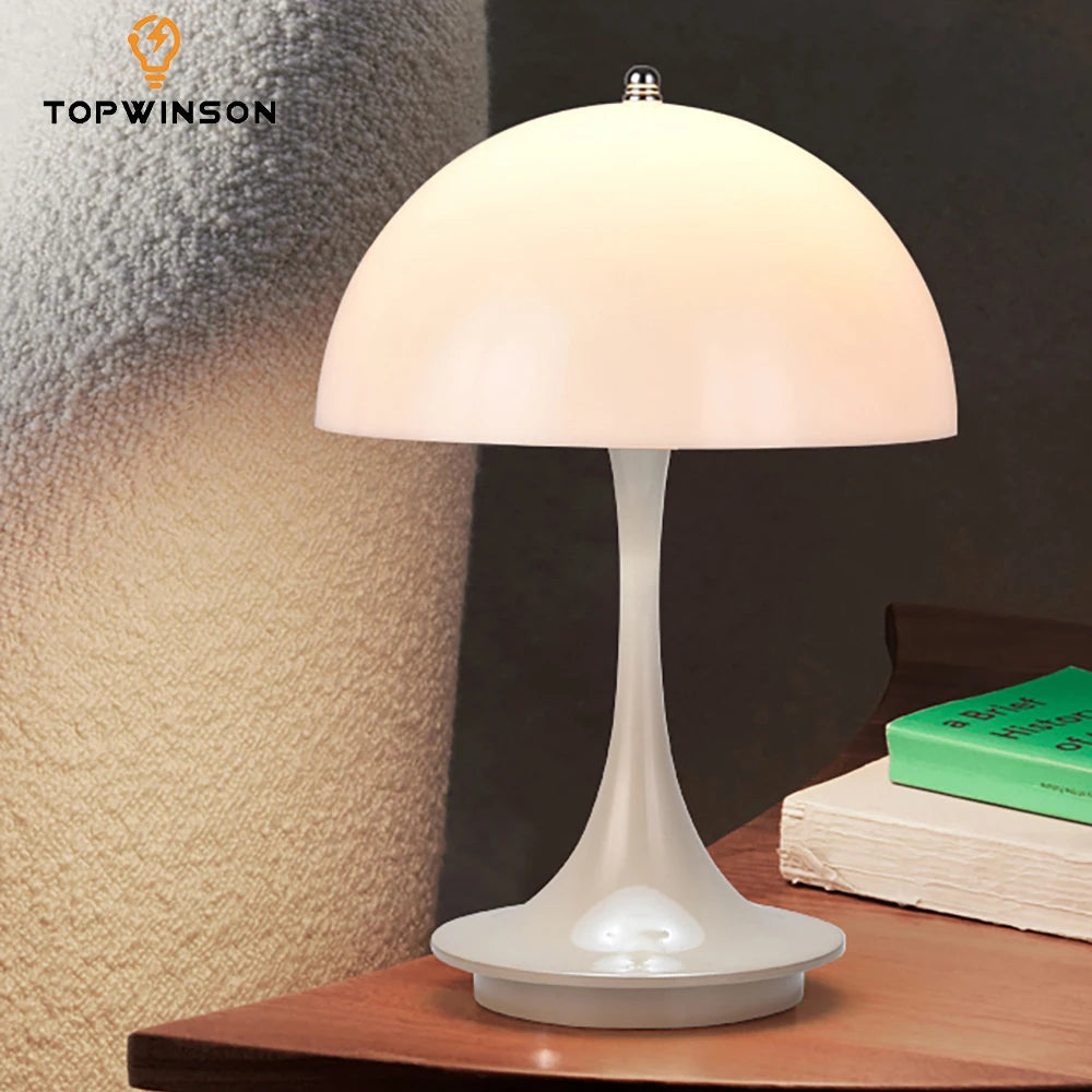 Portable Dimmable LED Table Lamp with USB Charging for Bedroom or Bedside