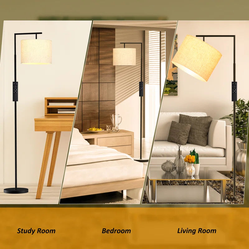 ```Haileyville 64-Inch Arched Floor Lamp with Remote Control and Included Bulb```