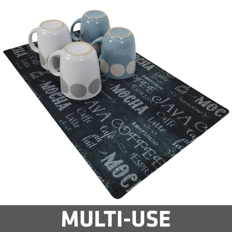 Absorbent Coffee Maker Mat - Decorative Countertop Protection