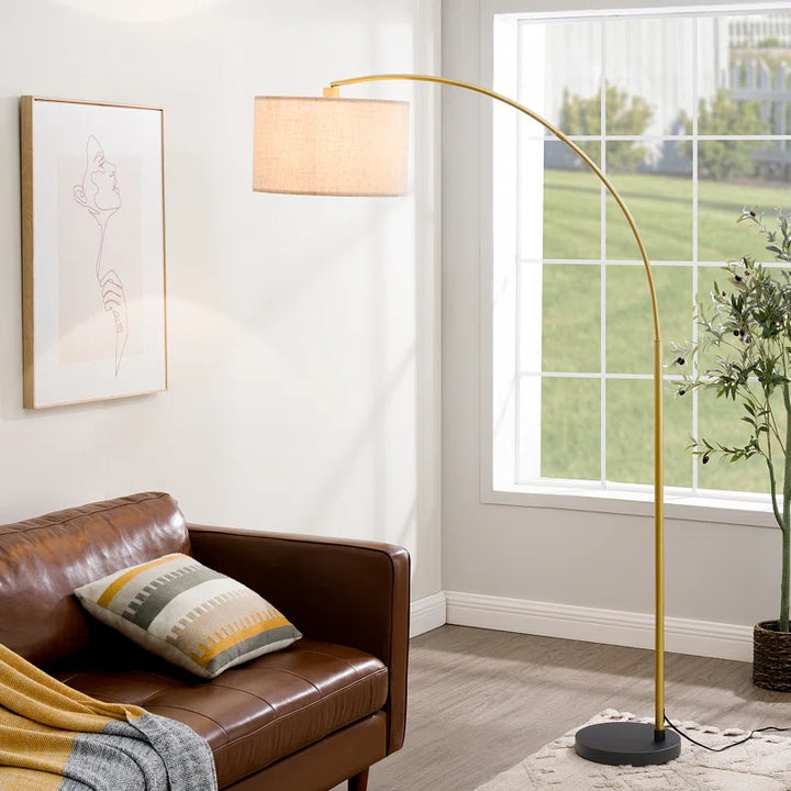 "Contemporary 78.4" Arched Floor Lamp by Salcedo"