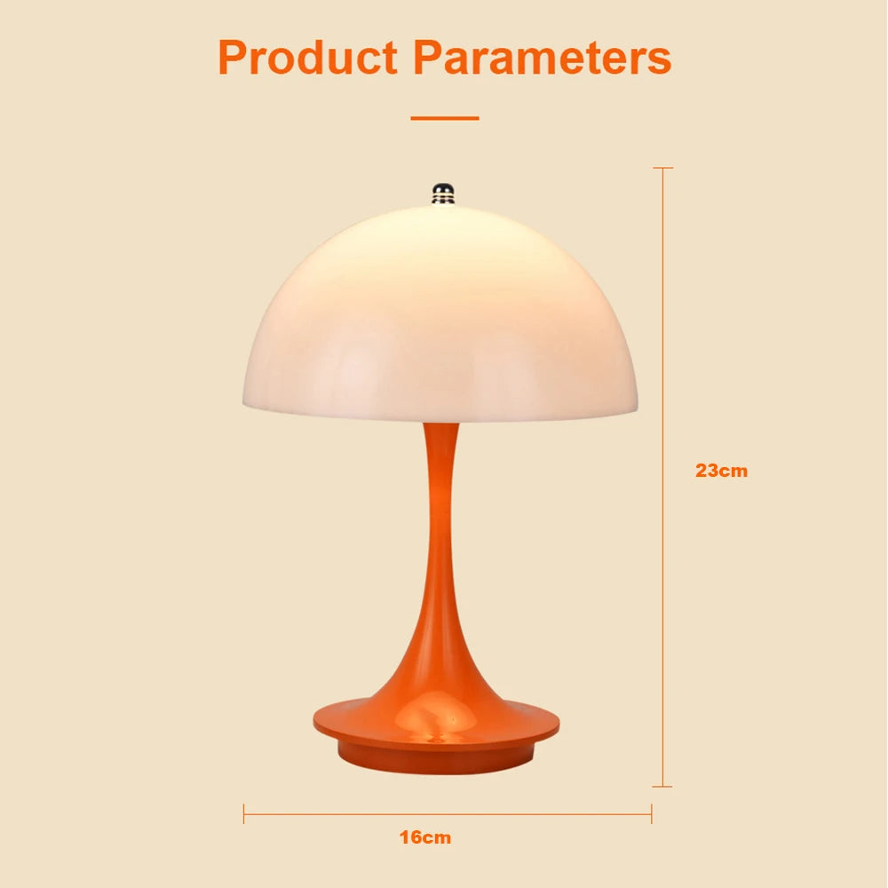 Portable Dimmable LED Table Lamp with USB Charging for Bedroom or Bedside