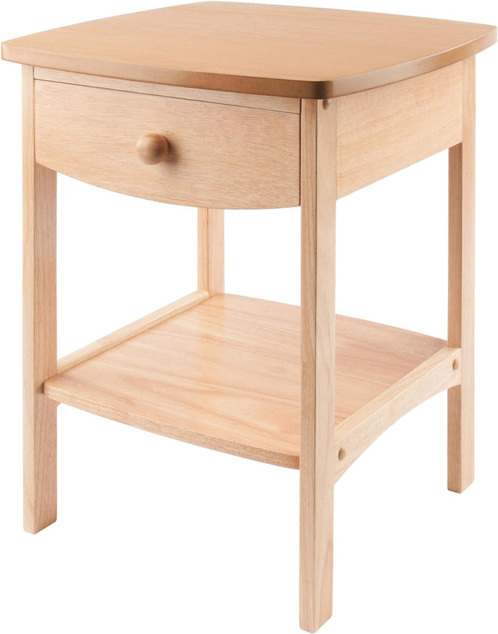 Basics Solid Wood End Table Nightstand