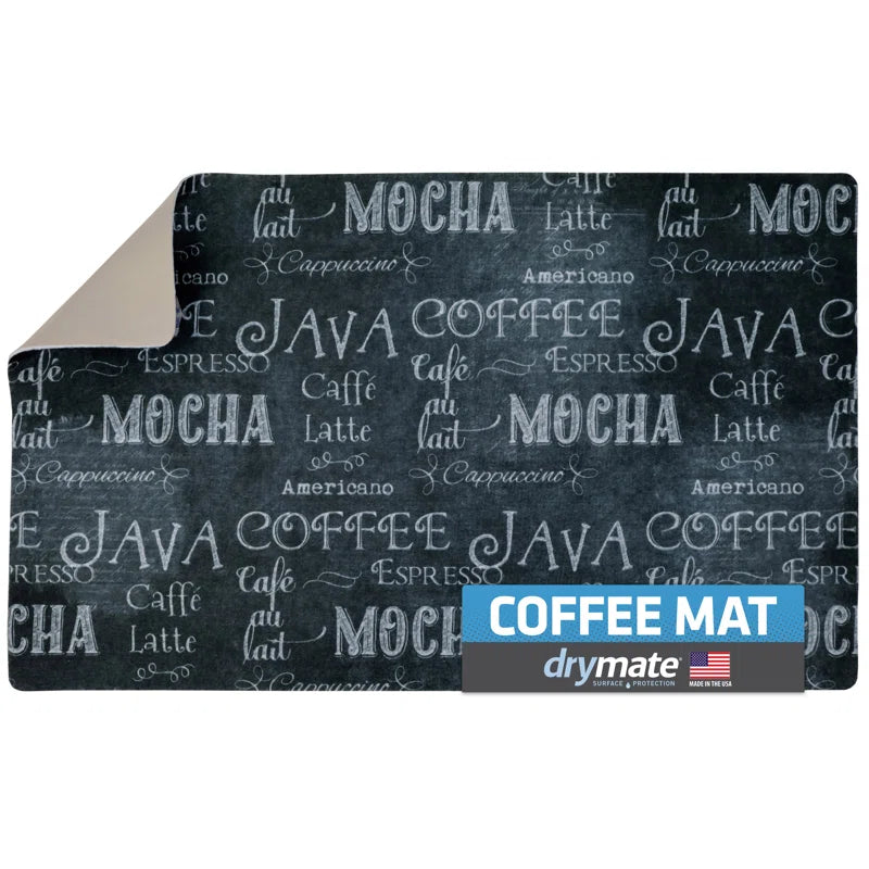 Absorbent Coffee Maker Mat - Decorative Countertop Protection