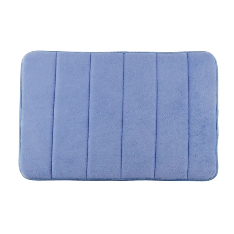 Embossed Cobblestone Memory Foam Bathroom Bath Mat with Non-Slip Backing