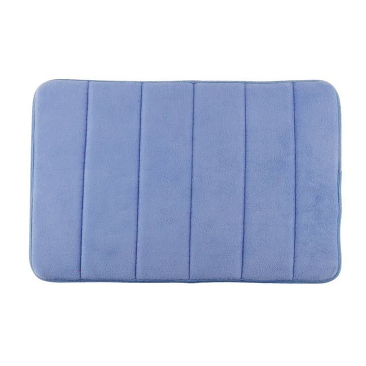 Embossed Cobblestone Memory Foam Bathroom Bath Mat with Non-Slip Backing