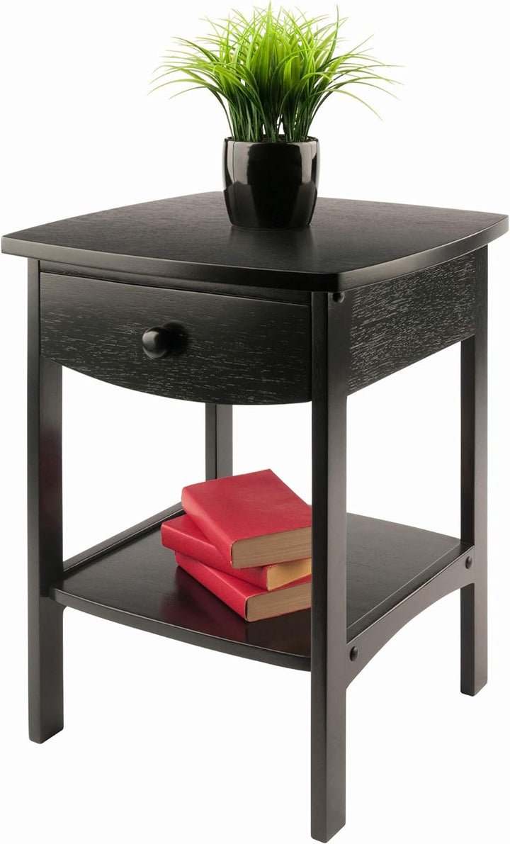 Basics Solid Wood End Table Nightstand